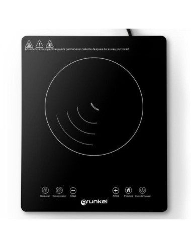 Placa de Inducción Grunkel PIN-2000/ 1 placa de 180mm/ 2000W