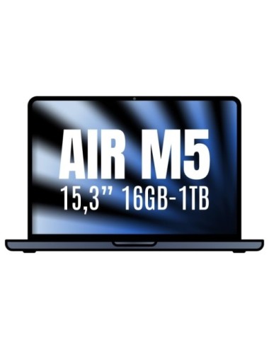 Apple Macbook Air 15,3'/ M5 10-Core CPU/ 16GB/ 1TB SSD/ 10-Core GPU/ Medianoche