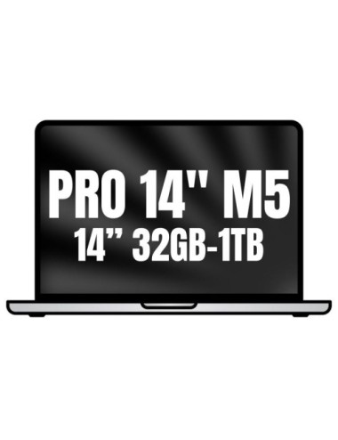 Apple Macbook Pro 14'/ M5 10-Core CPU/ 32GB/ 1TB SSD/ 10-Core GPU/ Plata