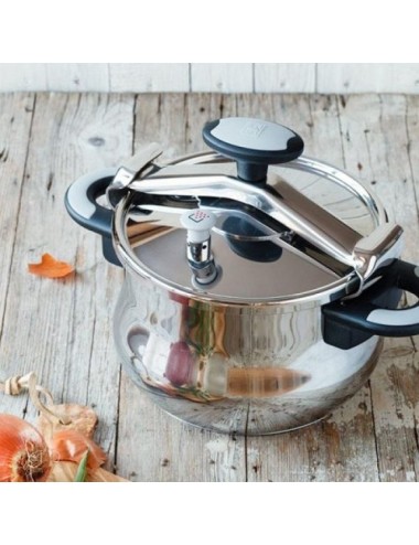 Olla a Presión Bra New Star A185501/ Ø22cm/ 4.5L/ Acero Inoxidable/ Apta para Inducción