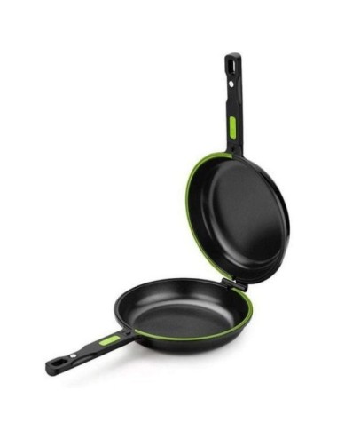 Sartén Dupla para Tortillas Bra Prior A121466/ Ø20cm/ Aluminio fundido/ Apta para Inducción