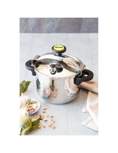 Olla a Presión Monix M530004/ Ø24cm/ 10L/ Acero Inoxidable/ Apta para Inducción