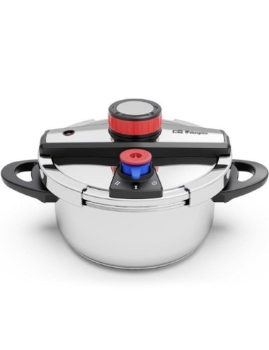 Olla a Presión Orbegozo HP 4200/ 4L/ Acero Inoxidable/ Apta para Inducción