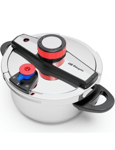 Olla a Presión Orbegozo HP 4200/ 4L/ Acero Inoxidable/ Apta para Inducción
