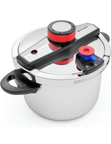 Olla a Presión Orbegozo HP 6200/ 6L/ Acero Inoxidable/ Apta para Inducción
