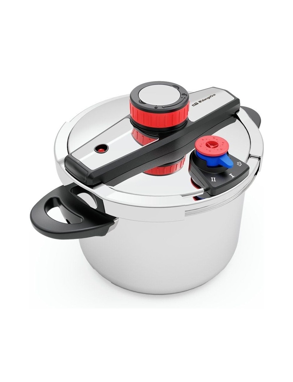 Olla a Presión Orbegozo HP 6200/ 6L/ Acero Inoxidable/ Apta para Inducción