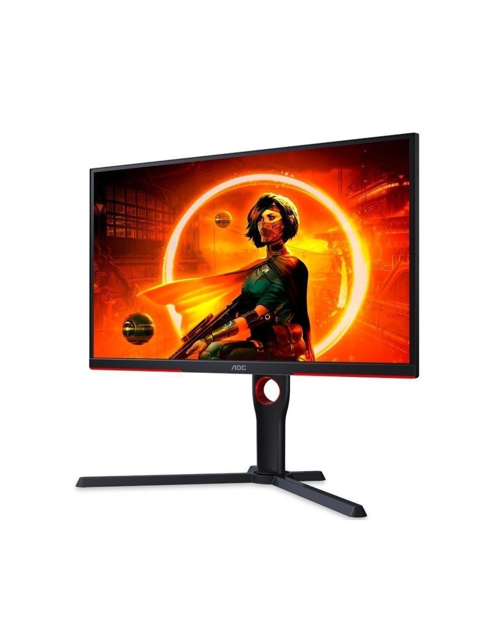 Monitor Gaming AOC 25G3ZM/BK 24.5'/ Full HD/ 0.5ms/ 240Hz/ VA/ Regulable en altura/ Negro y Rojo
