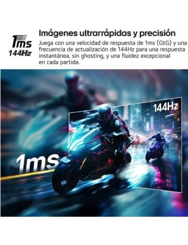 Smart Monitor Gaming LG UltraGear 32G810SA-W 32'/ 4K/ Multimedia/ 1ms/ 144Hz/ IPS/ Regulable en altura/ Smart TV/ Blanco