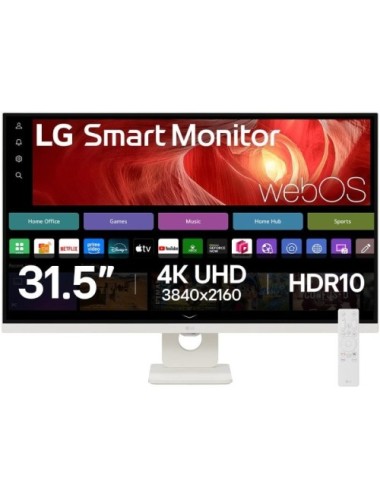 Smart Monitor LG 32U721SA-W 31.5'/ 4K/ Multimedia/ Smart TV/ Blanco