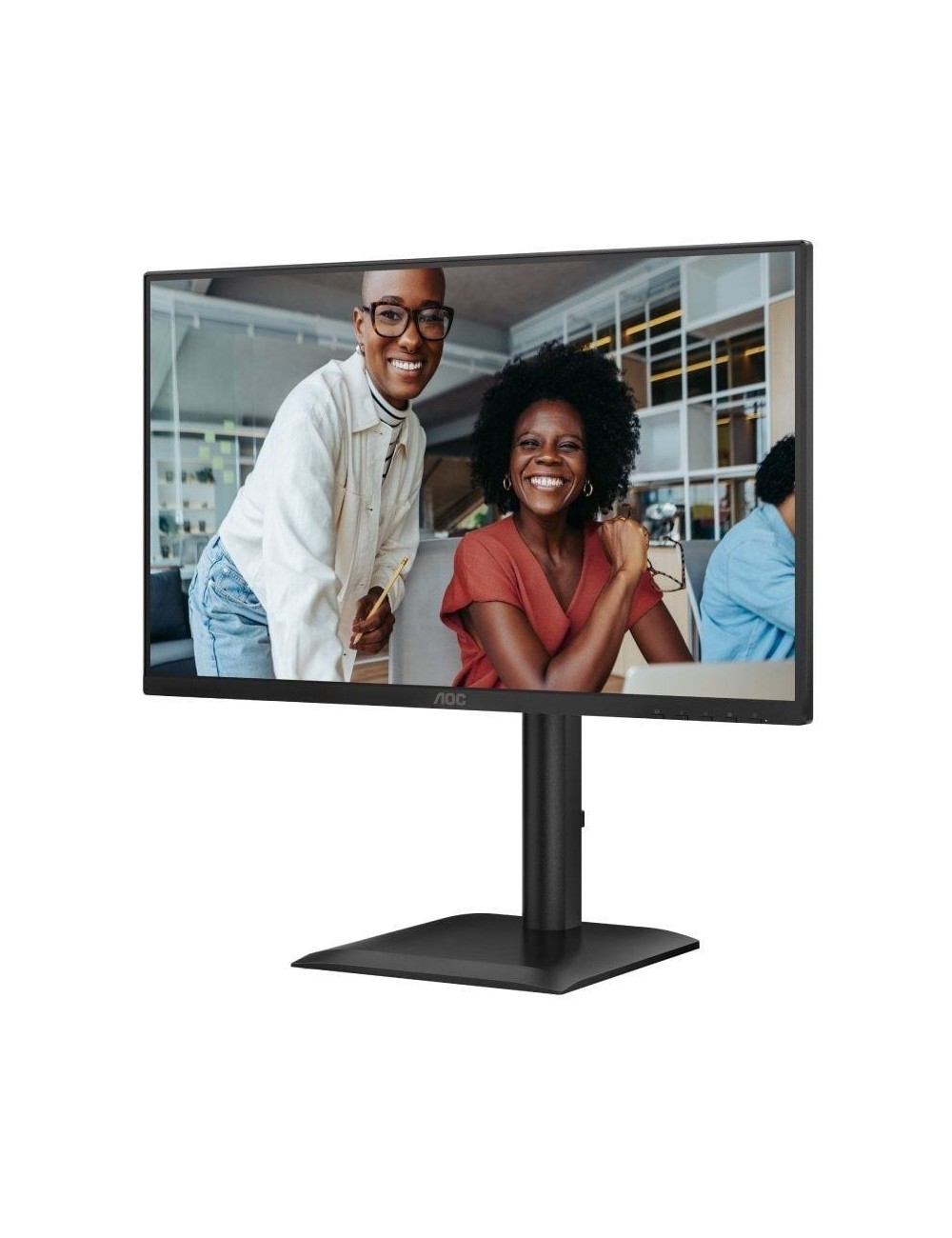 Monitor Profesional AOC 24E4U 23.8'/ Full HD/ Regulable en altura/ Negro