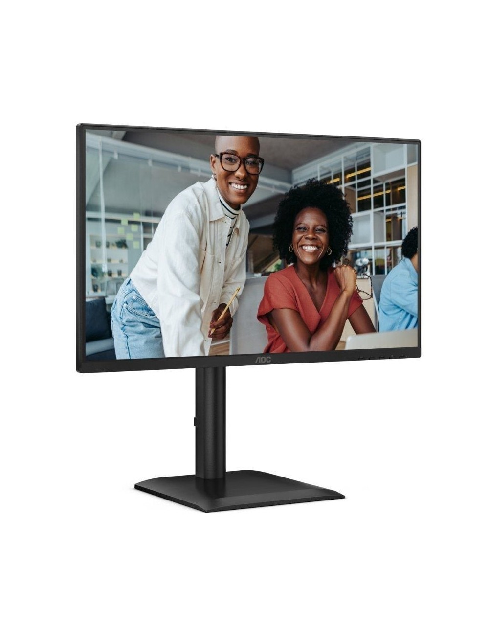 Monitor Profesional AOC 24E4U 23.8'/ Full HD/ Regulable en altura/ Negro