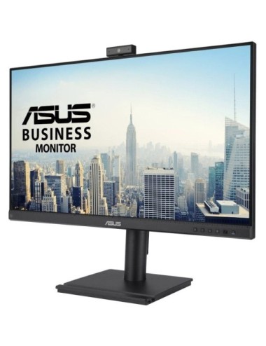 Monitor Profesional Asus BE249QFK 24'/ Full HD/ Webcam/ Multimedia/ Regulable en altura/ Negro