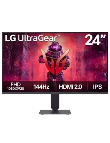 Monitor Gaming LG UltraGear 24G411A-B 23.7'/ Full HD/ 1ms/ 144Hz/ IPS/ Negro