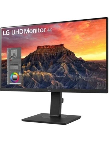 Monitor Profesional LG 27BQ65UB-B 27'/ 4K/ Multimedia/ Regulable en altura/ Negro