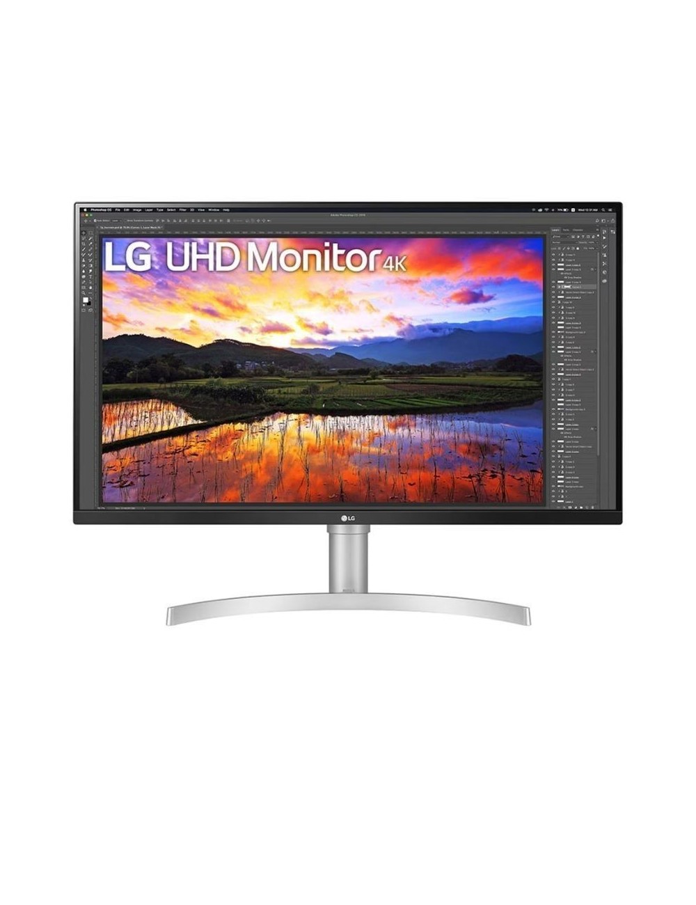 Monitor Profesional LG 32UN650K-W 31.5'/ 4K/ Multimedia/ Regulable en altura/ Blanco