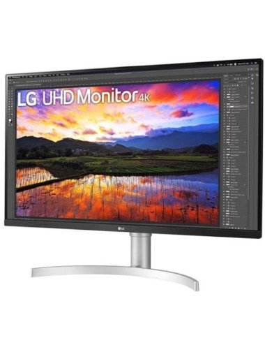 Monitor Profesional LG 32UN650K-W 31.5'/ 4K/ Multimedia/ Regulable en altura/ Blanco