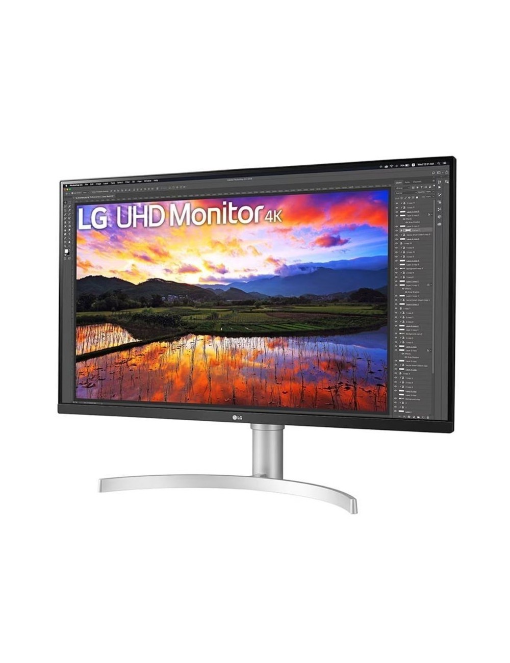 Monitor Profesional LG 32UN650K-W 31.5'/ 4K/ Multimedia/ Regulable en altura/ Blanco