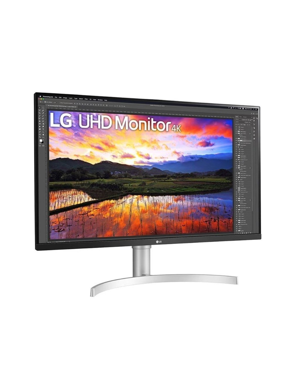 Monitor Profesional LG 32UN650K-W 31.5'/ 4K/ Multimedia/ Regulable en altura/ Blanco