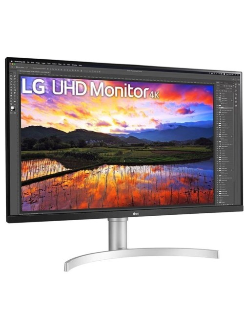 Monitor Profesional LG 32UN650K-W 31.5'/ 4K/ Multimedia/ Regulable en altura/ Blanco