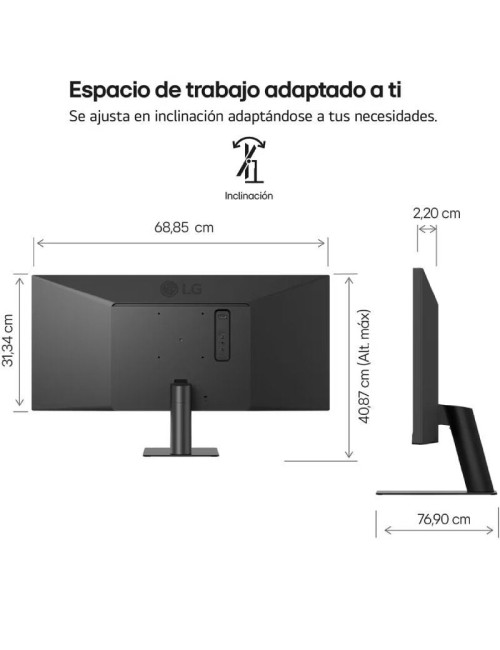 Monitor Profesional Ultrapanorámico LG UltraWide 34U511A-B 34'/ UWFHD/ Negro
