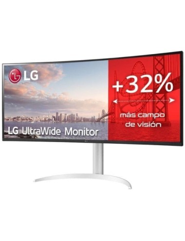 Monitor Profesional Ultrapanorámico LG UltraWide 34WQ650-W 34'/ WFHD/ Multimedia/ Regulable en altura/ Plata y Blanco