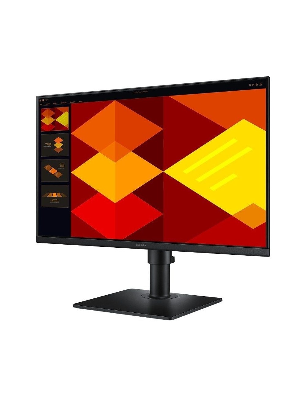 Monitor Profesional Samsung Essential Monitor S4 S40GD S24D402GAU/ 24'/ Full HD/ Regulable en altura/ Negro