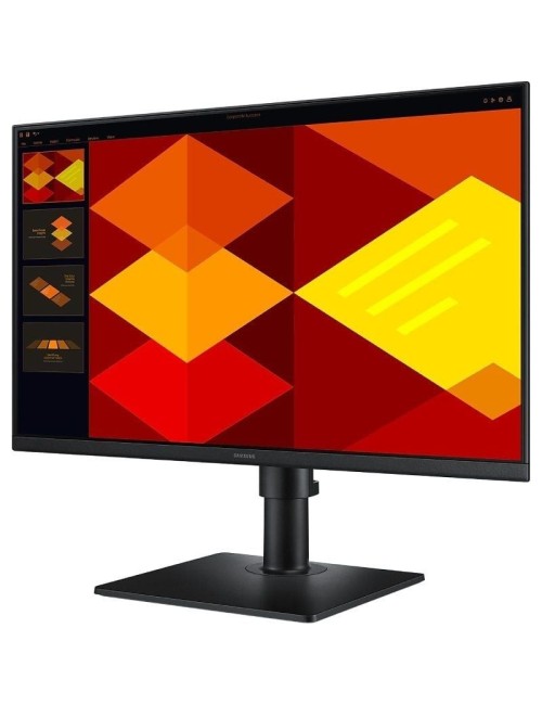 Monitor Profesional Samsung Essential Monitor S4 S40GD S24D402GAU/ 24'/ Full HD/ Regulable en altura/ Negro