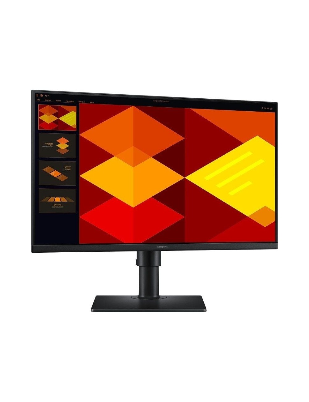 Monitor Profesional Samsung Essential Monitor S4 S40GD S24D402GAU/ 24'/ Full HD/ Regulable en altura/ Negro