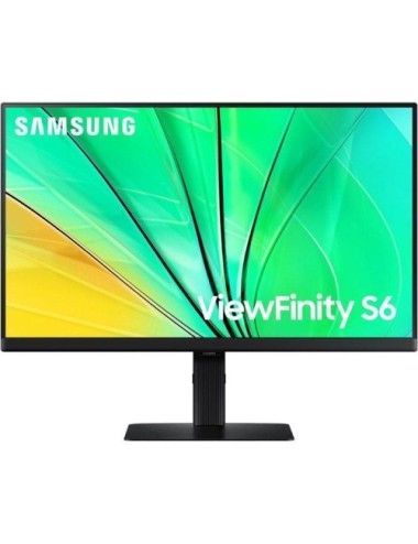 Monitor Profesional Samsung ViewFinity S6 S24D600EAU 24'/ QHD/ Regulable en altura/ Negro