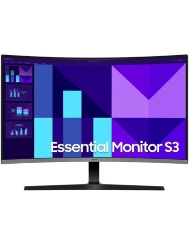 Monitor Profesional Curvo Samsung Essential S3 S39GD S32D396GAU 32'/ Full HD/ Multimedia/ Negro y Plata