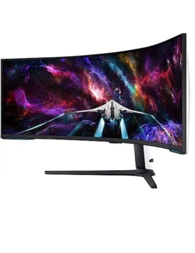 Monitor Gaming Ultrapanorámico Curvo Samsung Odyssey Neo G9 S57CG952NU 57'/ Dual UHD/ 1ms/ 240Hz/ VA/ Regulable en altura/ Blanc