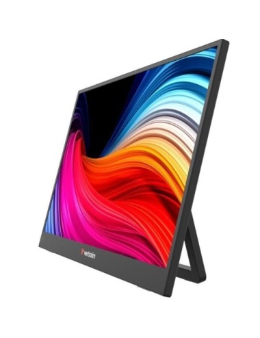 Monitor Portátil Verbatim Non-Touch Light 15.6'/ Full HD/ Multimedia/ Negro
