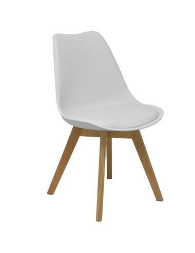 Pack 4 Sillas Piqueras y Crespo Don Rodrigo PACK4351PTBLSP10/ Blancas