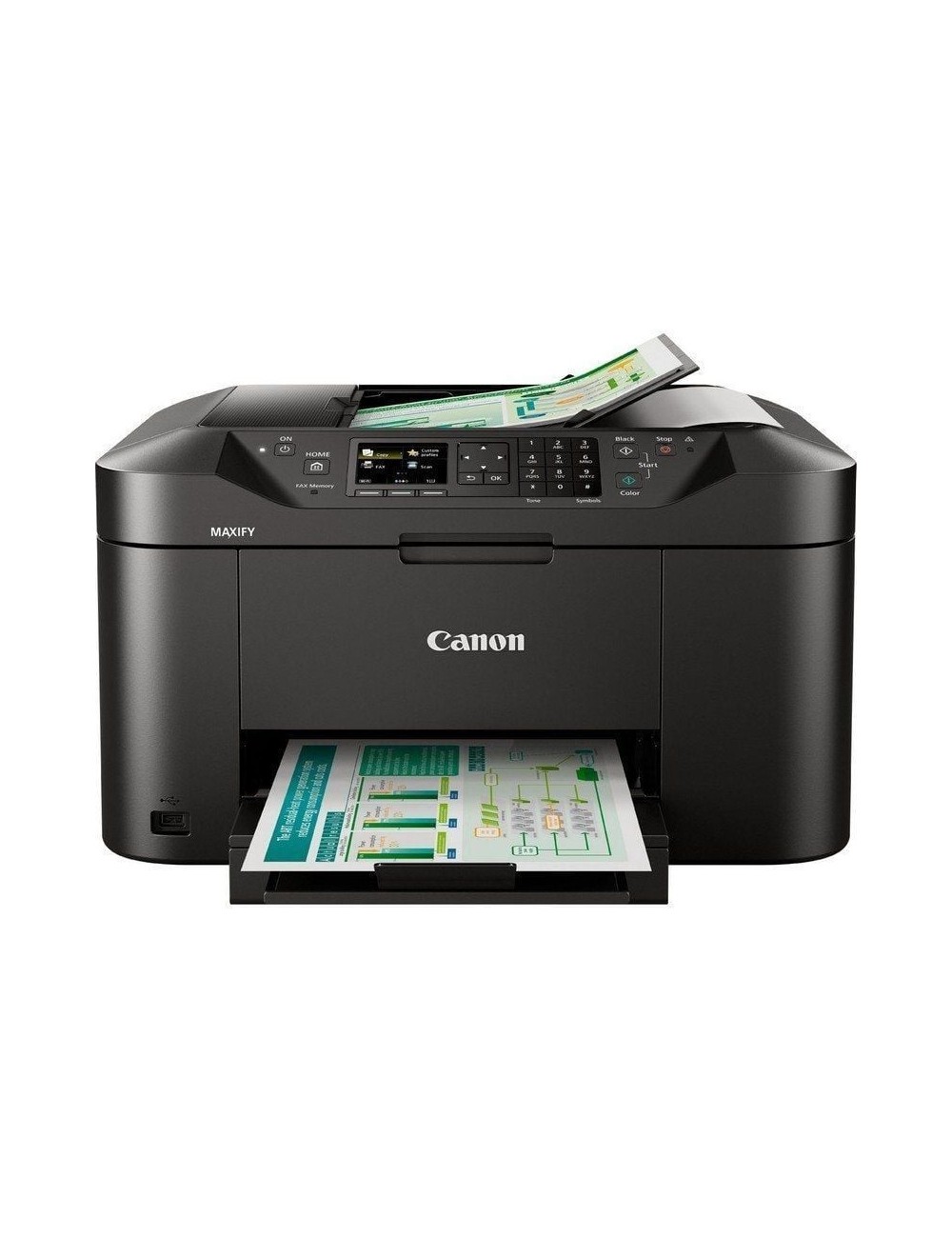 Multifunción Canon MAXIFY MB2150 WiFi/ Fax/ Dúplex/ Negra
