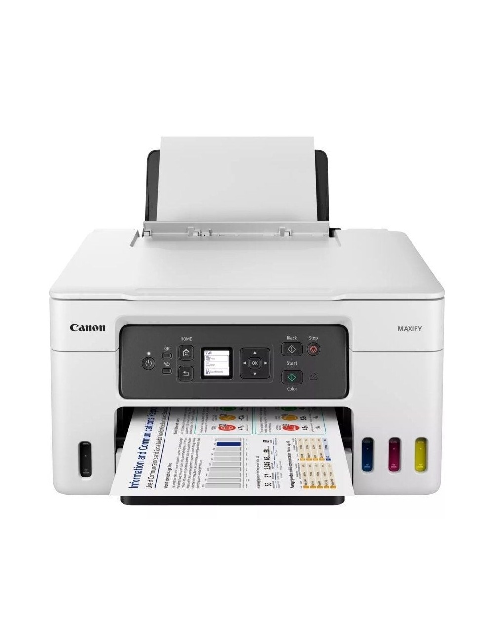 Multifunción Recargable Canon MAXIFY GX3050 MegaTank WiFi/ Dúplex/ Blanca