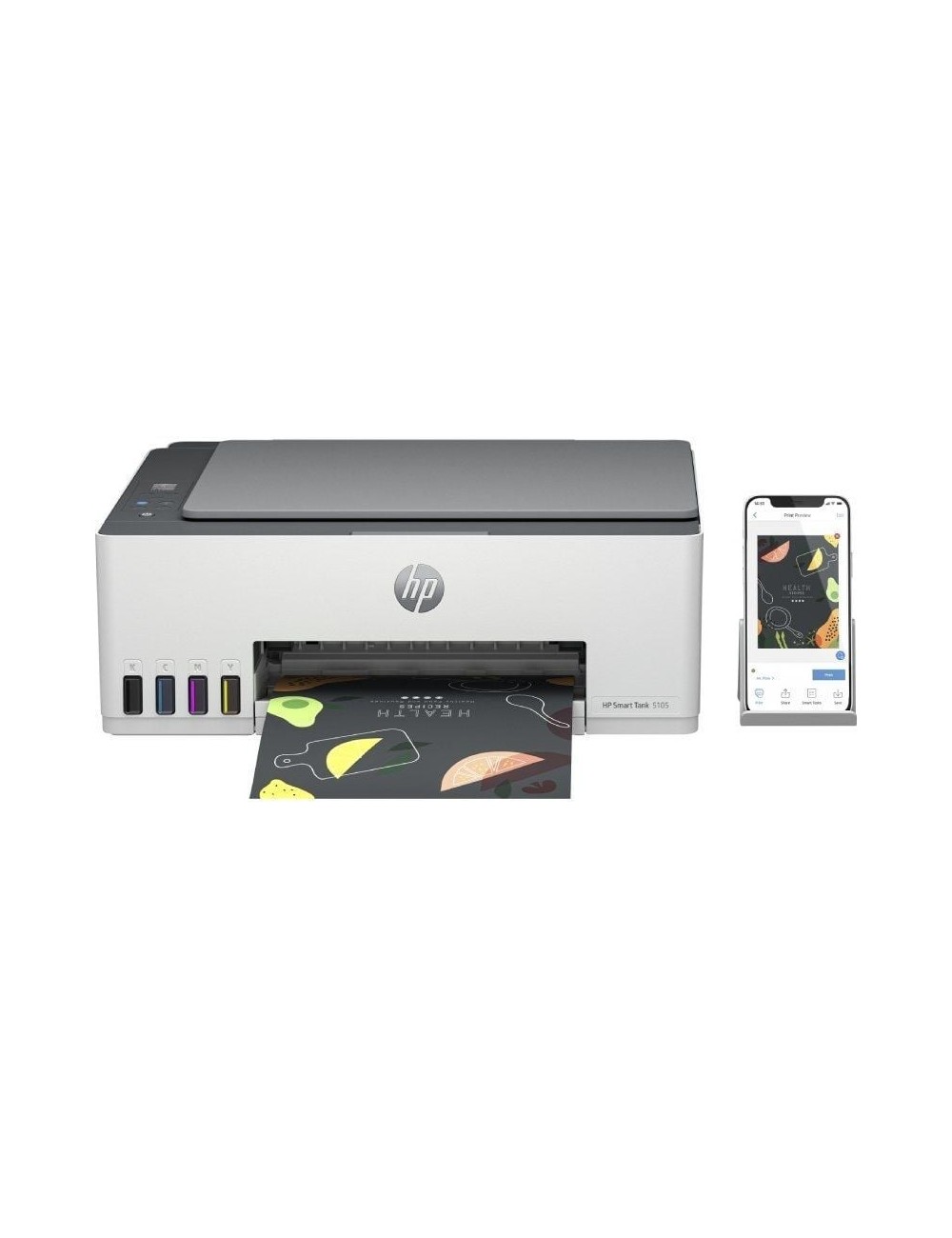 Multifunción Recargable HP Smart Tank 5105/ WiFi/ Blanca