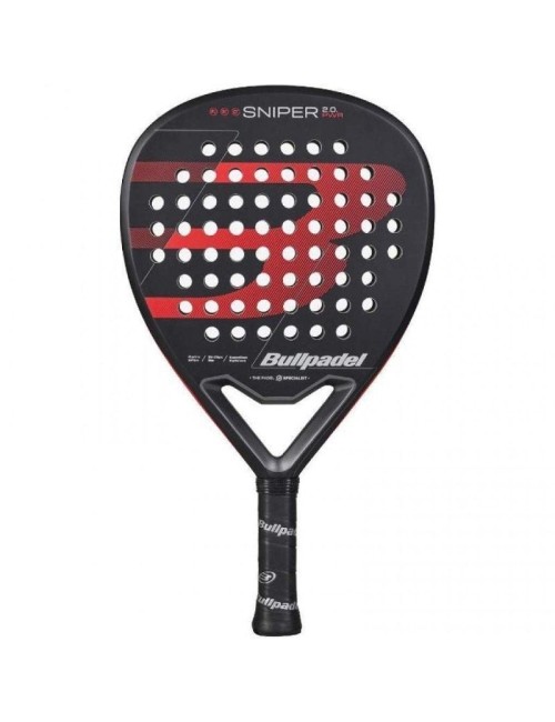 Pala de Pádel Bullpadel Sniper 2.0 Power 2026/ Negra y Roja