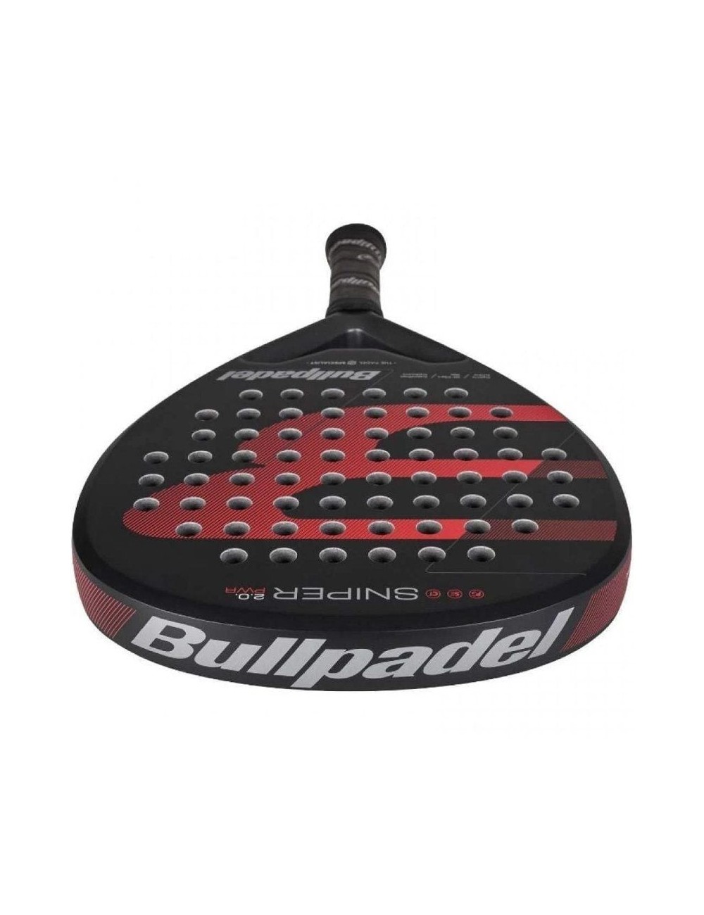 Pala de Pádel Bullpadel Sniper 2.0 Power 2026/ Negra y Roja