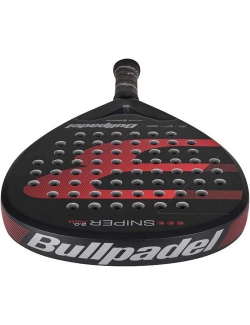 Pala de Pádel Bullpadel Sniper 2.0 Power 2026/ Negra y Roja