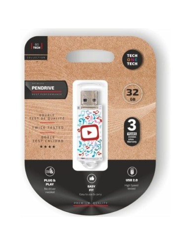 Pendrive 32GB Tech One Tech Video Dream USB 2.0
