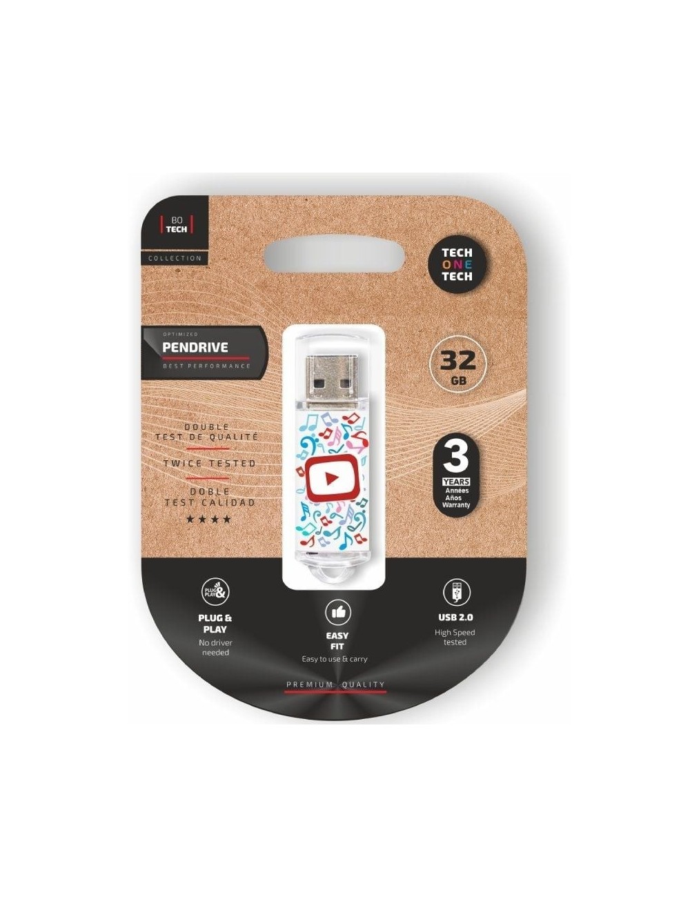 Pendrive 32GB Tech One Tech Video Dream USB 2.0