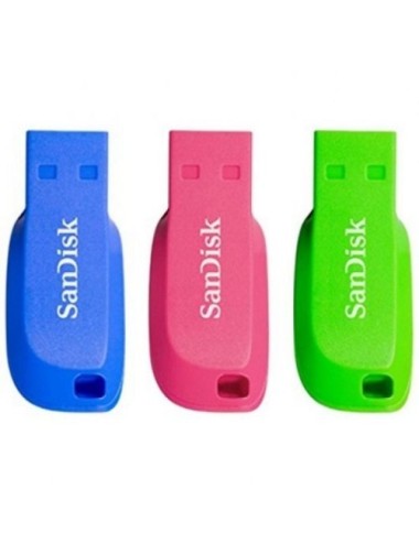 Pendrives 32GB SanDisk Cruzer Blade/ USB 2.0/ Pack 3