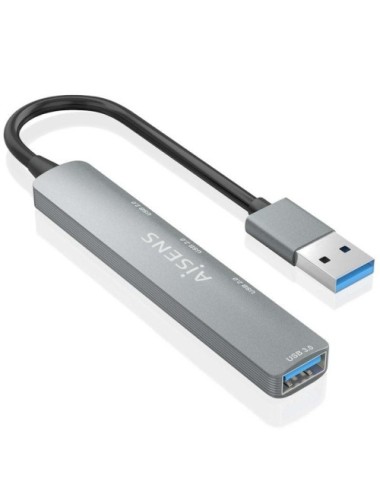 Hub USB 3.0 Aisens A106-0859/ 4xUSB/ Gris