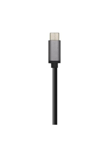 Hub USB Tipo-C Aisens A109-0403/ 4xUSB/ Gris