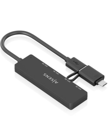 Hub USB Tipo-C + USB 3.1 Aisens A109-0987/ 4xUSB