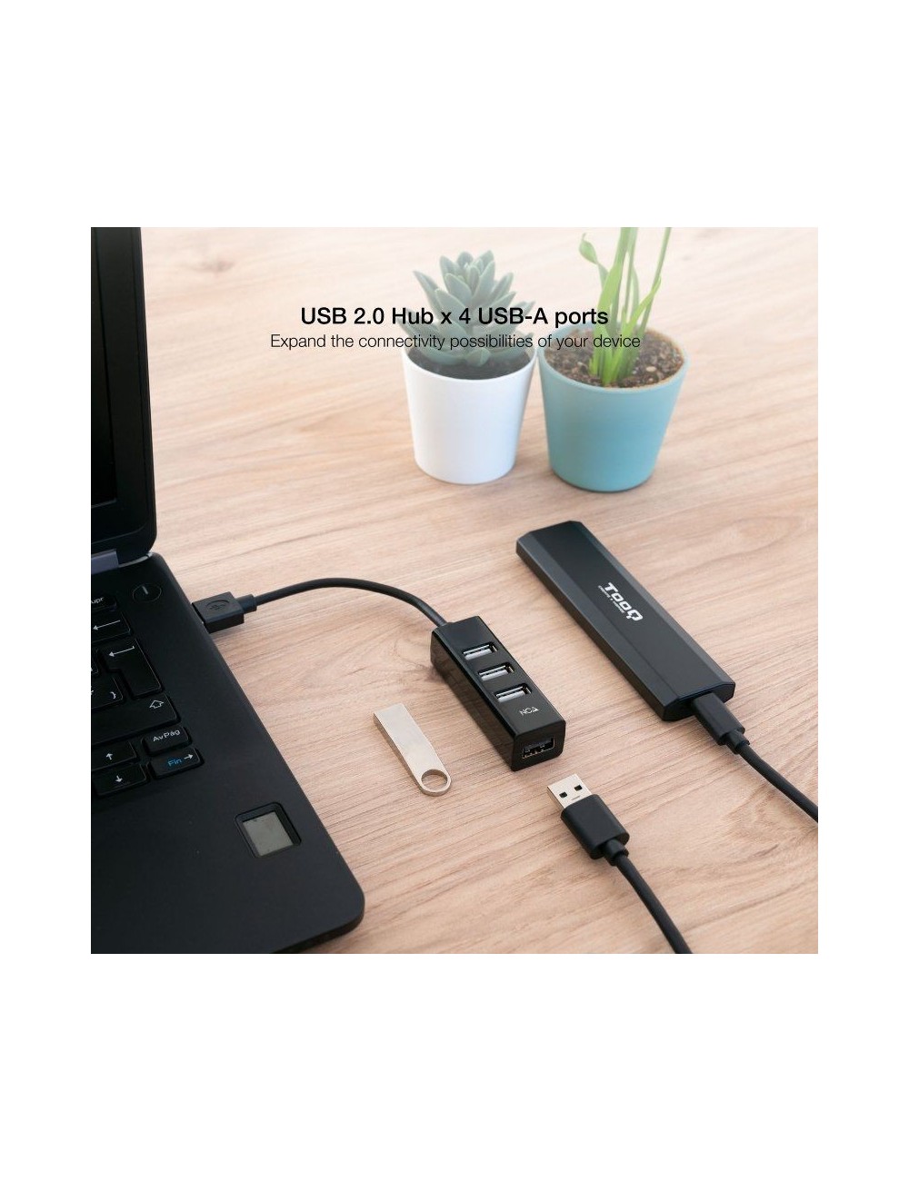 Hub USB 2.0 Nanocable 10.16.4404/ 4xUSB