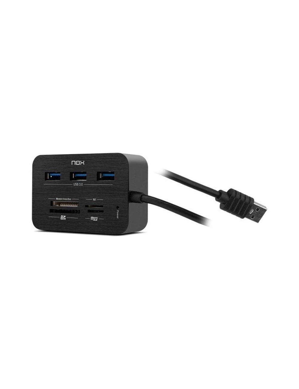 Hub USB 3.0 Nox Reader One/ 3xUSB/ 1x Lector de Tarjetas