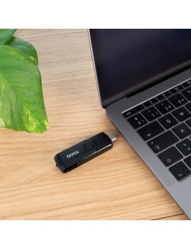 Lector de Tarjetas Externo TooQ TQR-3003B/ USB 2.0 y USB Tipo-C
