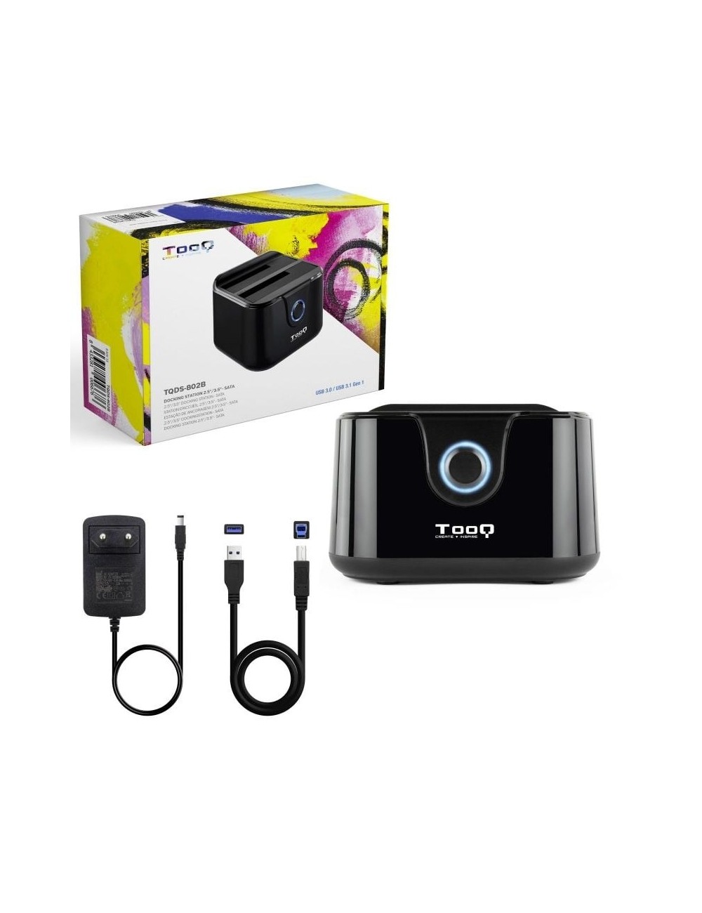 Docking Station para Discos Duros TooQ TQDS-802B