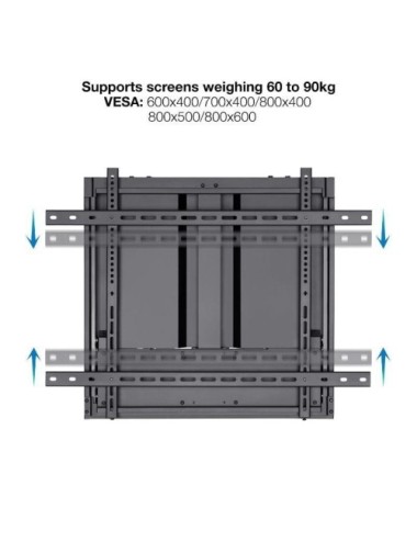 Soporte de Pared TooQ LPHA7090 para Pantallas Interactivas de 70-90'/ hasta 55kg